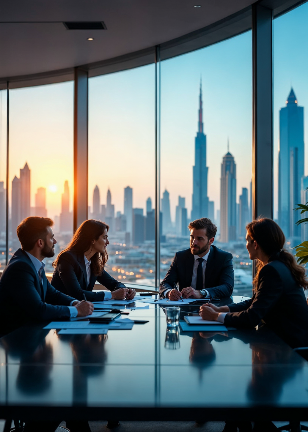 Corporate Business Team Discussing Strategy